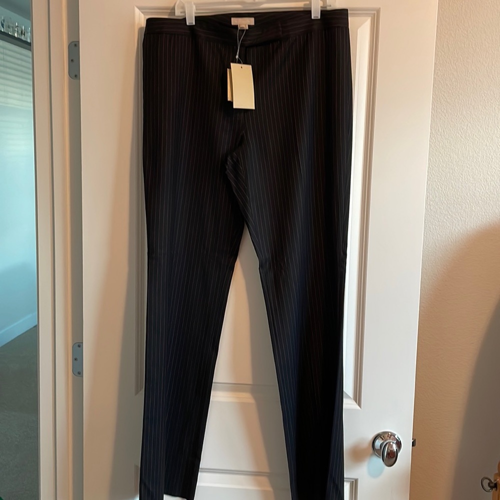 NWT Black Pinstripe Trousers